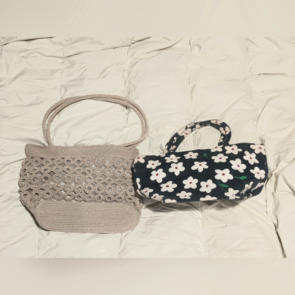 Two vintage style handbags